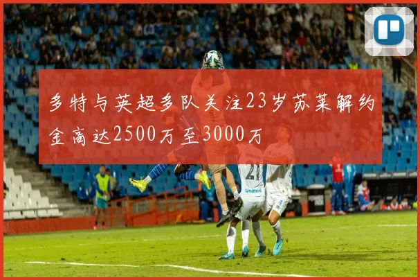 多特与英超多队关注23岁苏莱解约金高达2500万至3000万
